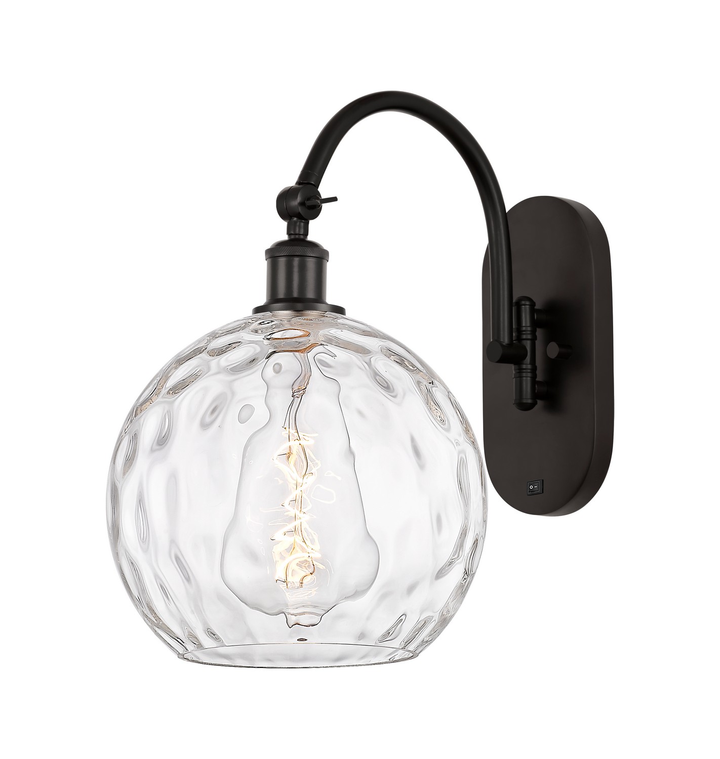 One Light Wall Sconce by Innovations - Ballston Collection, Oil Rubbed Bronze Finish - 918-1W-OB-G1215-10