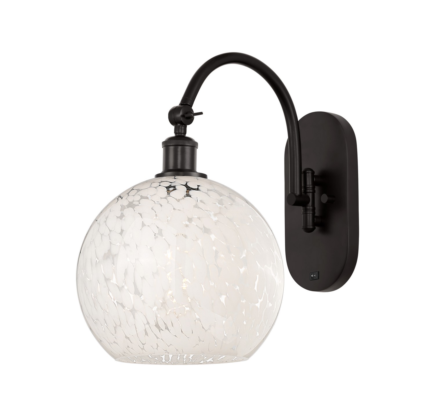 One Light Wall Sconce by Innovations - Ballston Collection, Oil Rubbed Bronze Finish - 918-1W-OB-G1216-10WM