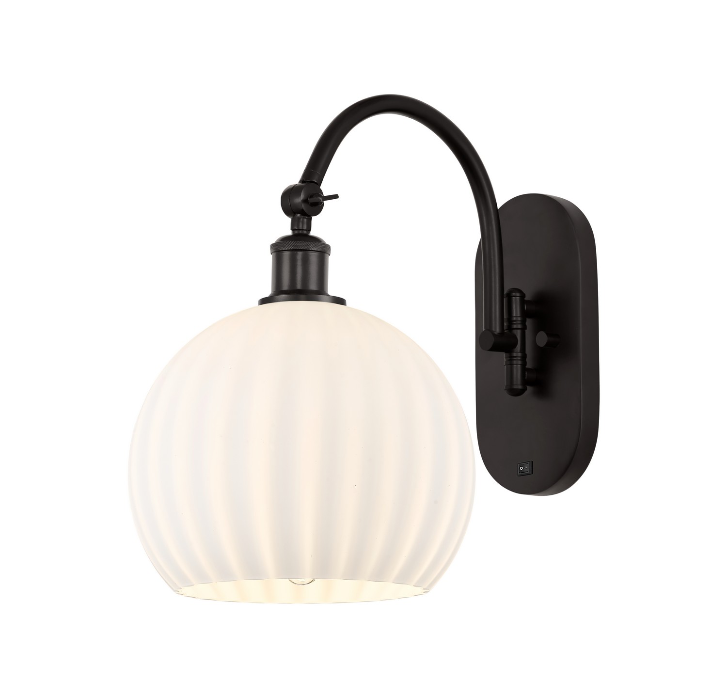 One Light Wall Sconce by Innovations - Ballston Collection, Oil Rubbed Bronze Finish - 918-1W-OB-G1217-10WV