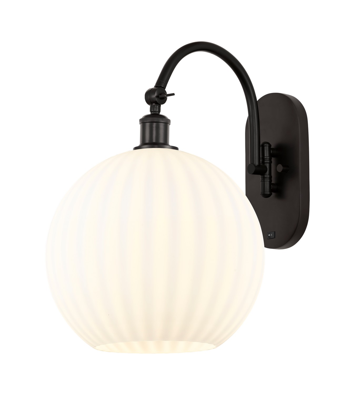 One Light Wall Sconce by Innovations - Ballston Collection, Oil Rubbed Bronze Finish - 918-1W-OB-G1217-12WV