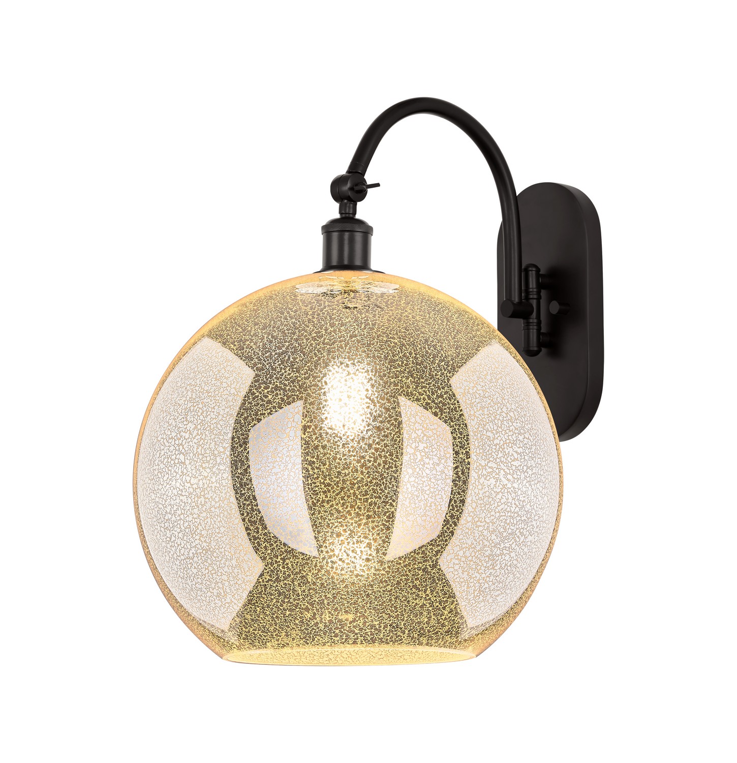 One Light Wall Sconce by Innovations - Ballston Collection, Oil Rubbed Bronze Finish - 918-1W-OB-G128-12