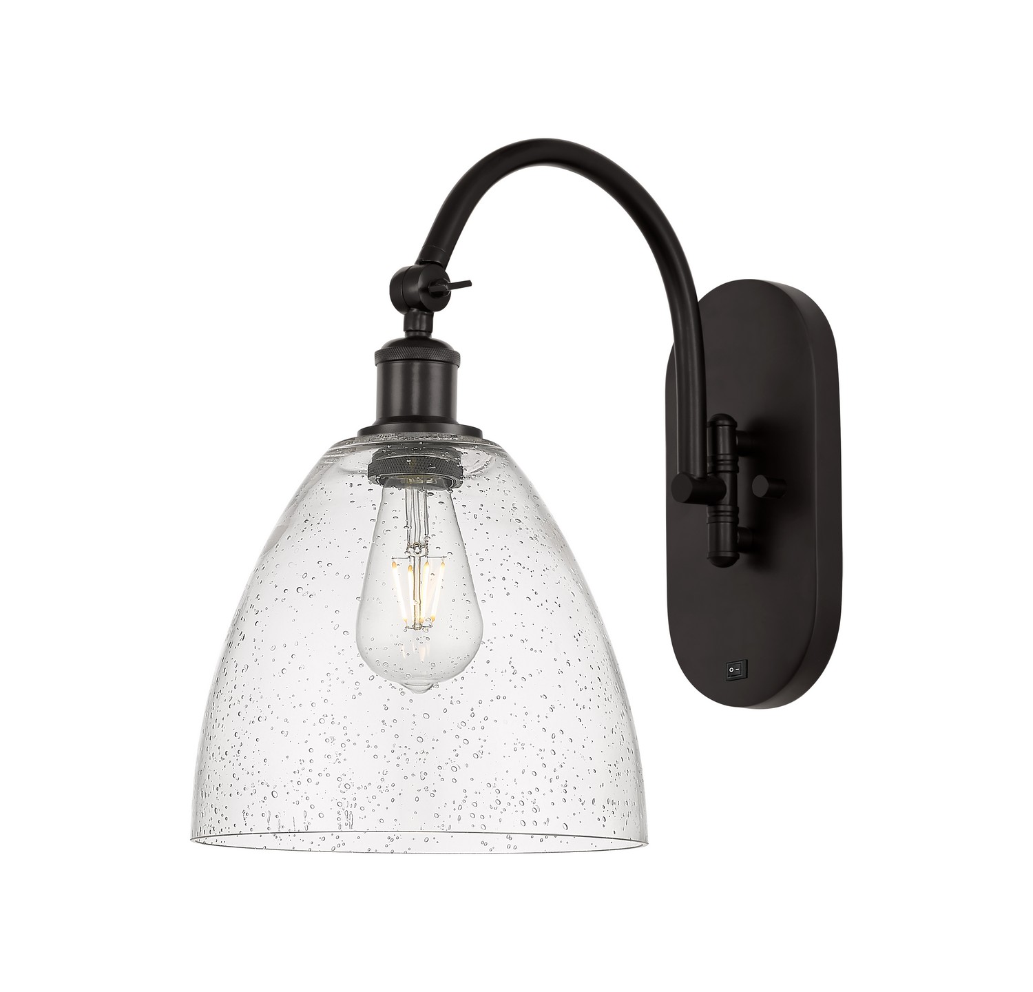 One Light Wall Sconce by Innovations - Ballston Collection, Oil Rubbed Bronze Finish - 918-1W-OB-GBD-94