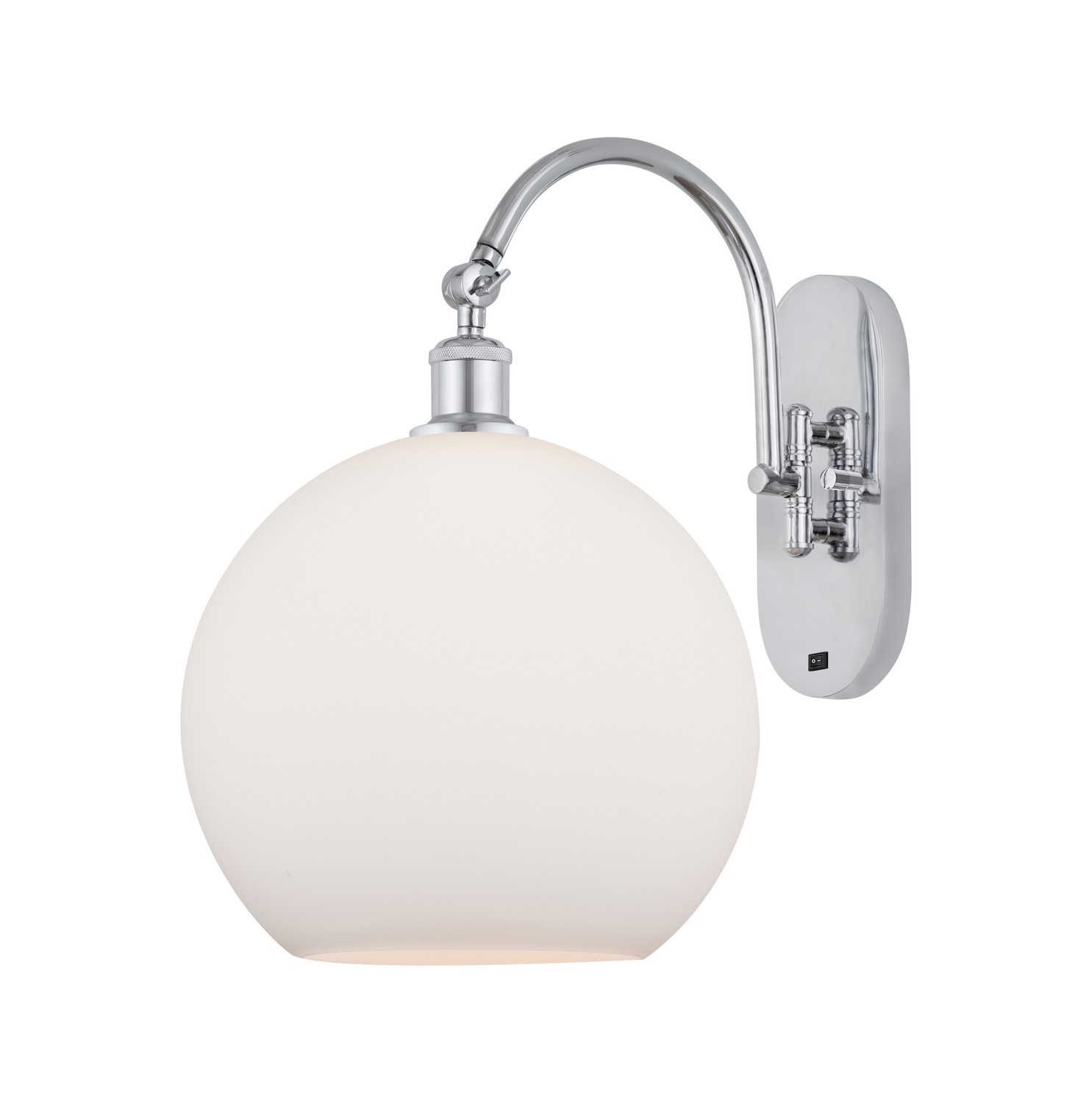 One Light Wall Sconce by Innovations - Ballston Collection, Polished Chrome Finish - 918-1W-PC-G121-12