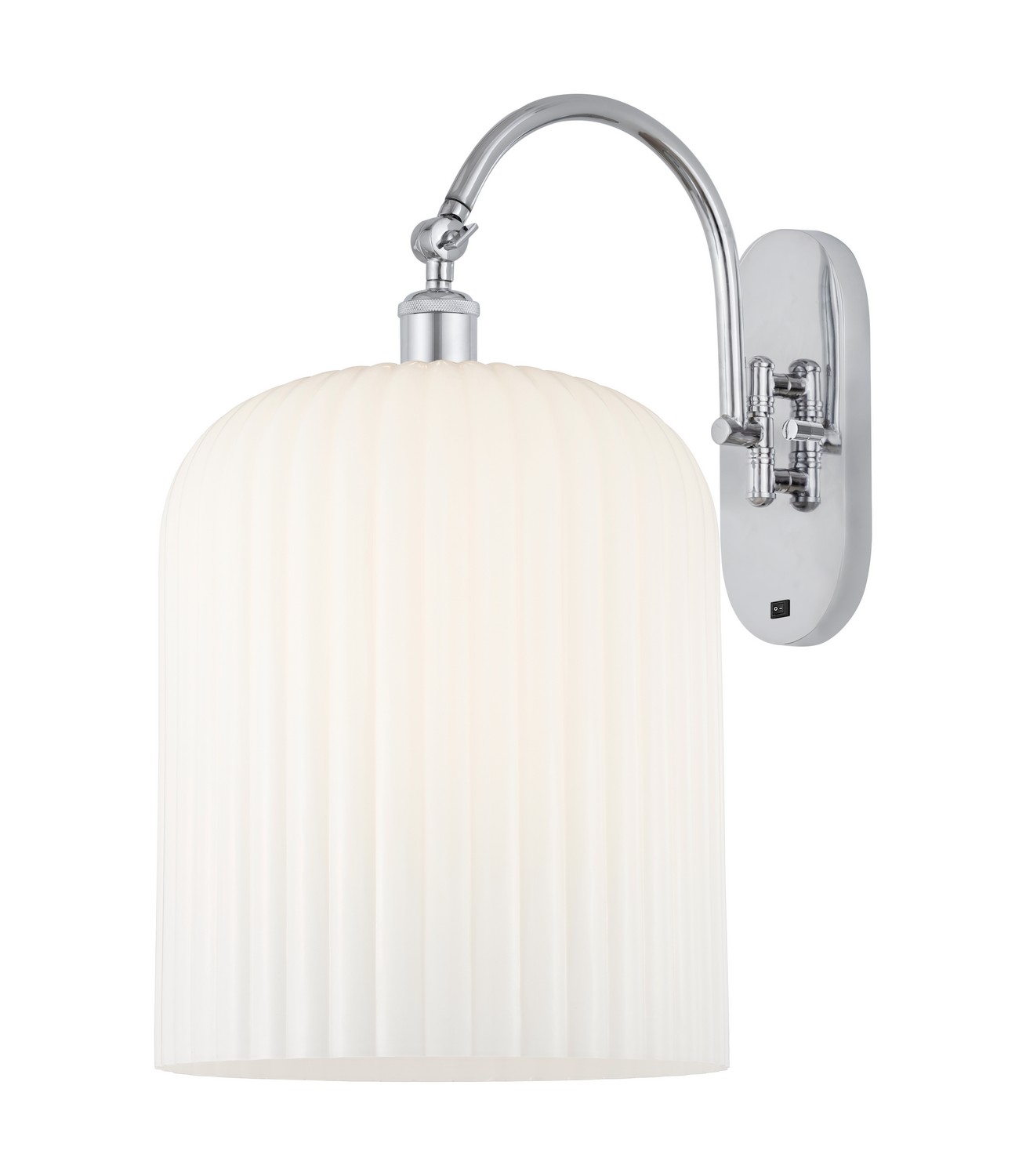 One Light Wall Sconce by Innovations - Ballston Collection, Polished Chrome Finish - 918-1W-PC-G559-12GWH