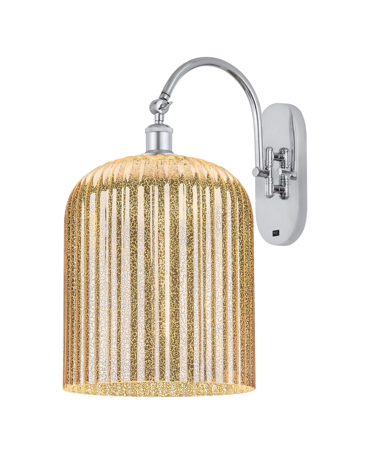 One Light Wall Sconce by Innovations - Ballston Collection, Polished Chrome Finish - 918-1W-PC-G559-12ME