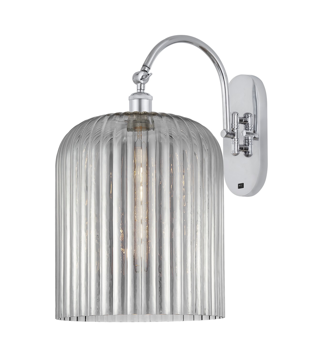 One Light Wall Sconce by Innovations - Ballston Collection, Polished Chrome Finish - 918-1W-PC-G559-12SM