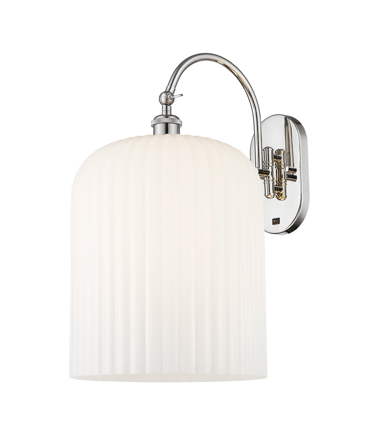 One Light Wall Sconce by Innovations - Ballston Collection, Polished Nickel Finish - 918-1W-PN-G559-12GWH