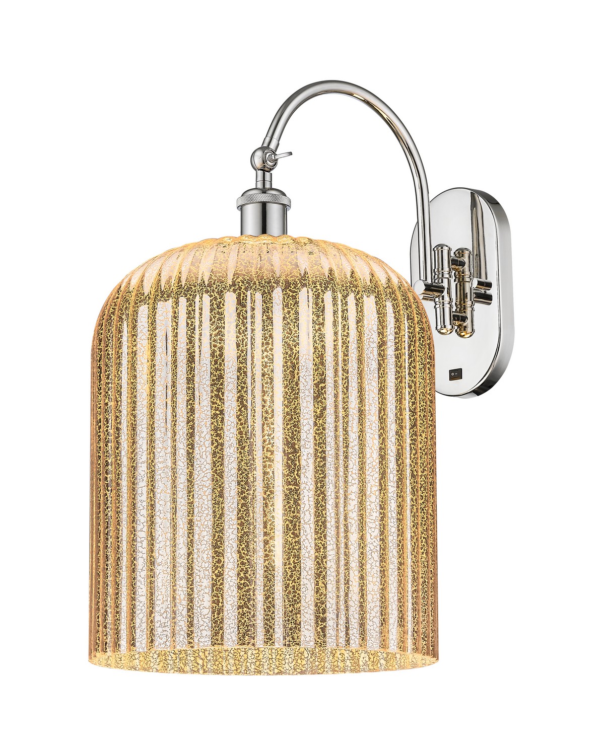 One Light Wall Sconce by Innovations - Ballston Collection, Polished Nickel Finish - 918-1W-PN-G559-12ME