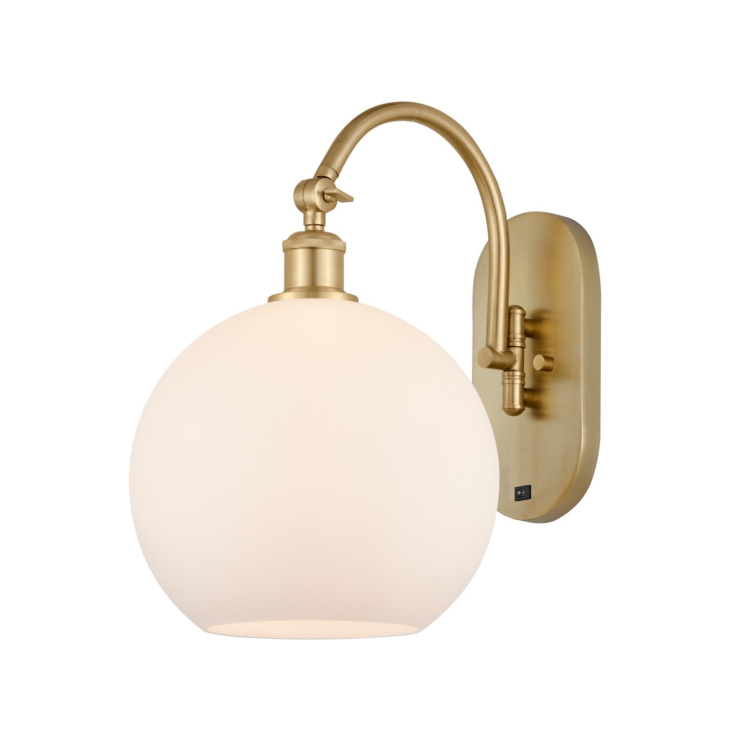 One Light Wall Sconce by Innovations - Ballston Collection, Satin Gold Finish - 918-1W-SG-G121-10