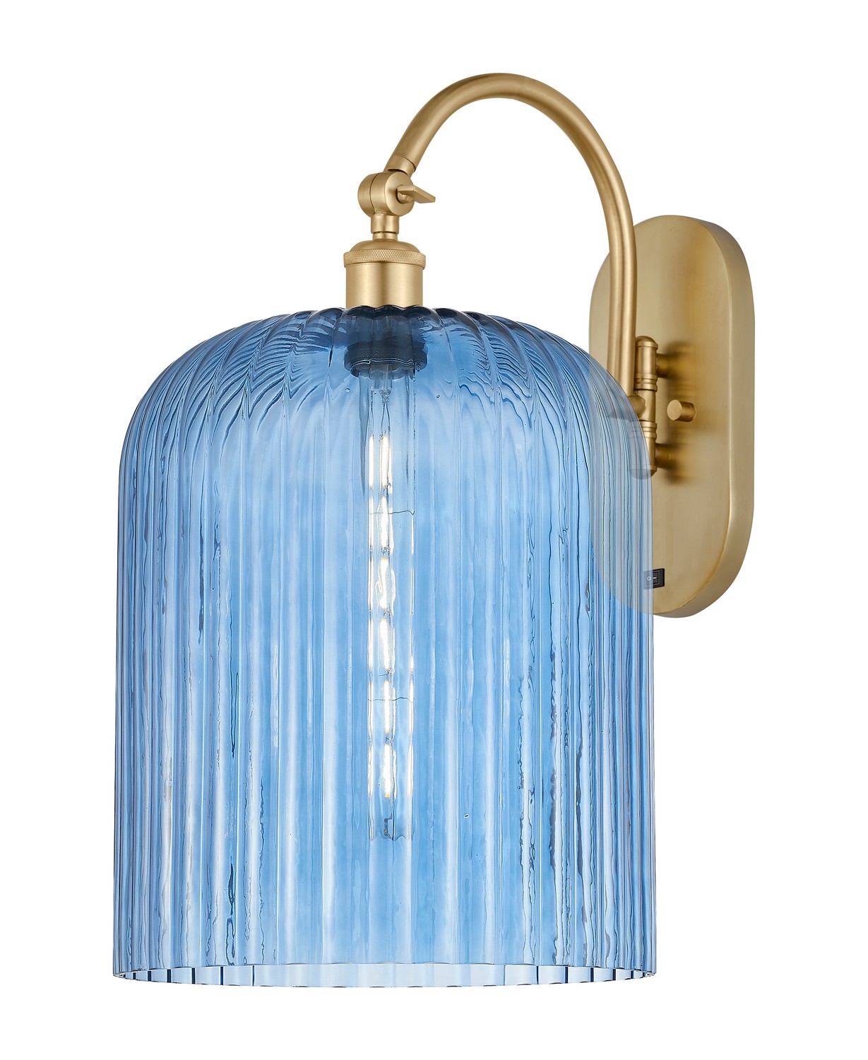 One Light Wall Sconce by Innovations - Ballston Collection, Satin Gold Finish - 918-1W-SG-G559-12BL