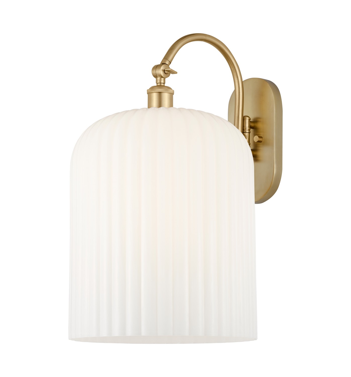 One Light Wall Sconce by Innovations - Ballston Collection, Satin Gold Finish - 918-1W-SG-G559-12GWH