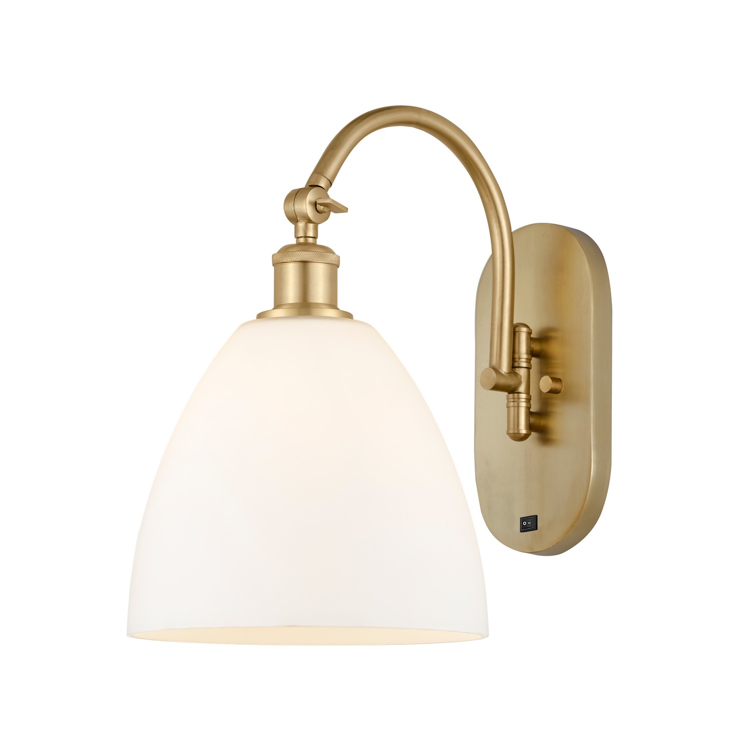 One Light Wall Sconce by Innovations - Ballston Collection, Satin Gold Finish - 918-1W-SG-GBD-91