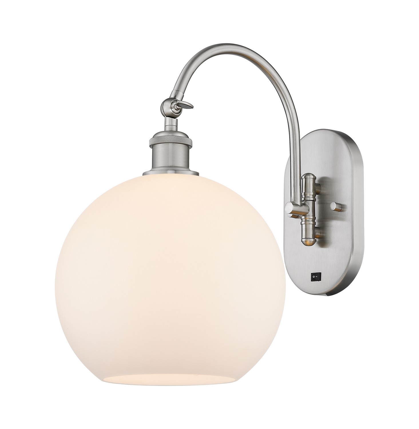 One Light Wall Sconce by Innovations - Ballston Collection, Brushed Satin Nickel Finish - 918-1W-SN-G121-10