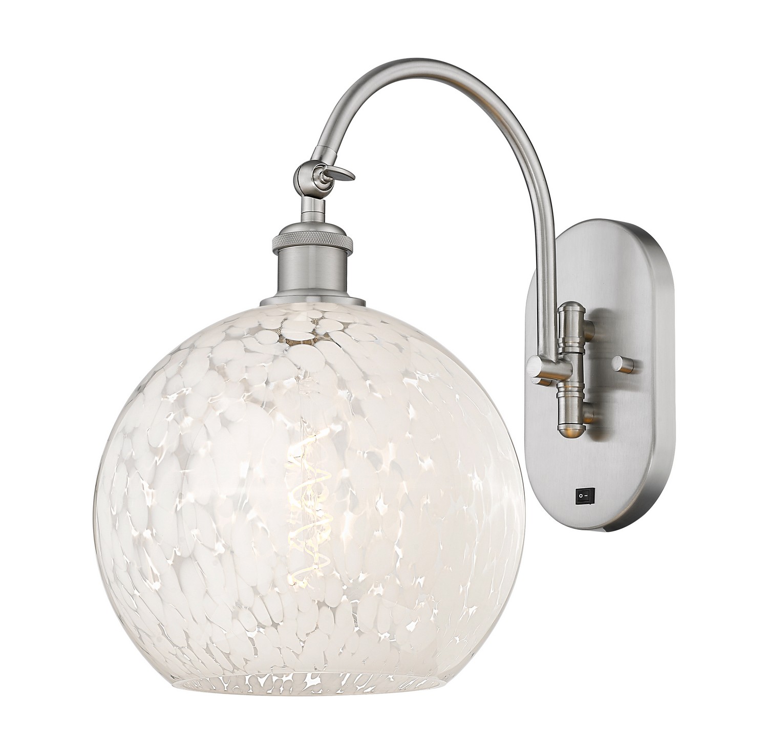 One Light Wall Sconce by Innovations - Ballston Collection, Brushed Satin Nickel Finish - 918-1W-SN-G1216-10WM