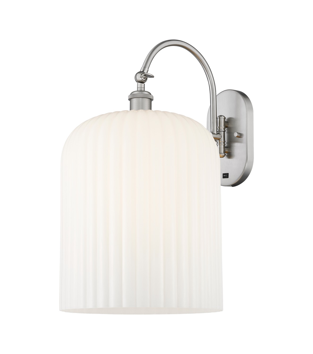 One Light Wall Sconce by Innovations - Ballston Collection, Brushed Satin Nickel Finish - 918-1W-SN-G559-12GWH