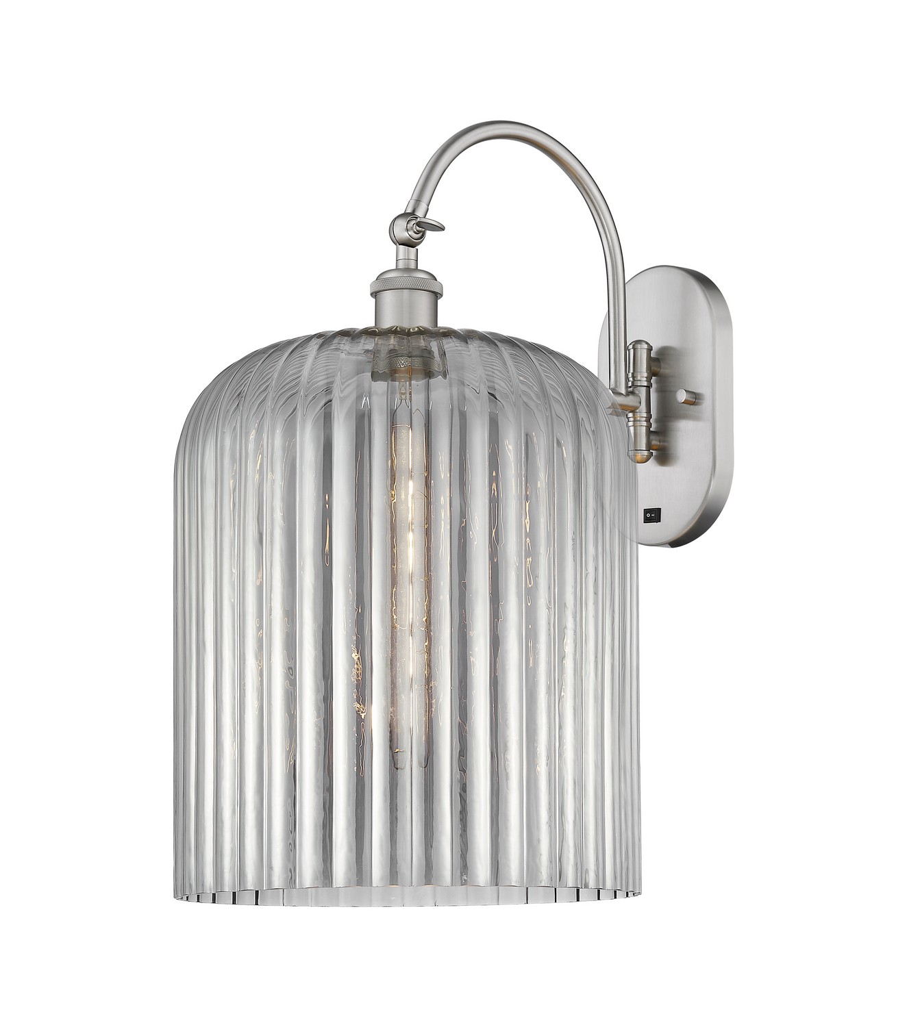 One Light Wall Sconce by Innovations - Ballston Collection, Brushed Satin Nickel Finish - 918-1W-SN-G559-12SM