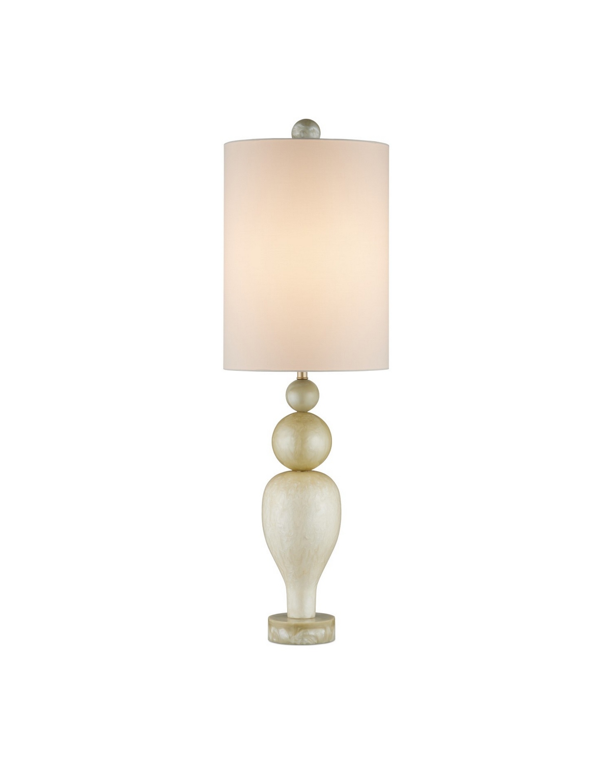 Photos - Chandelier / Lamp Buffet Currey & Company Warm Ivory Light Olive Table Lamp from the Hutson Table Lamp Collection 6000-1038 