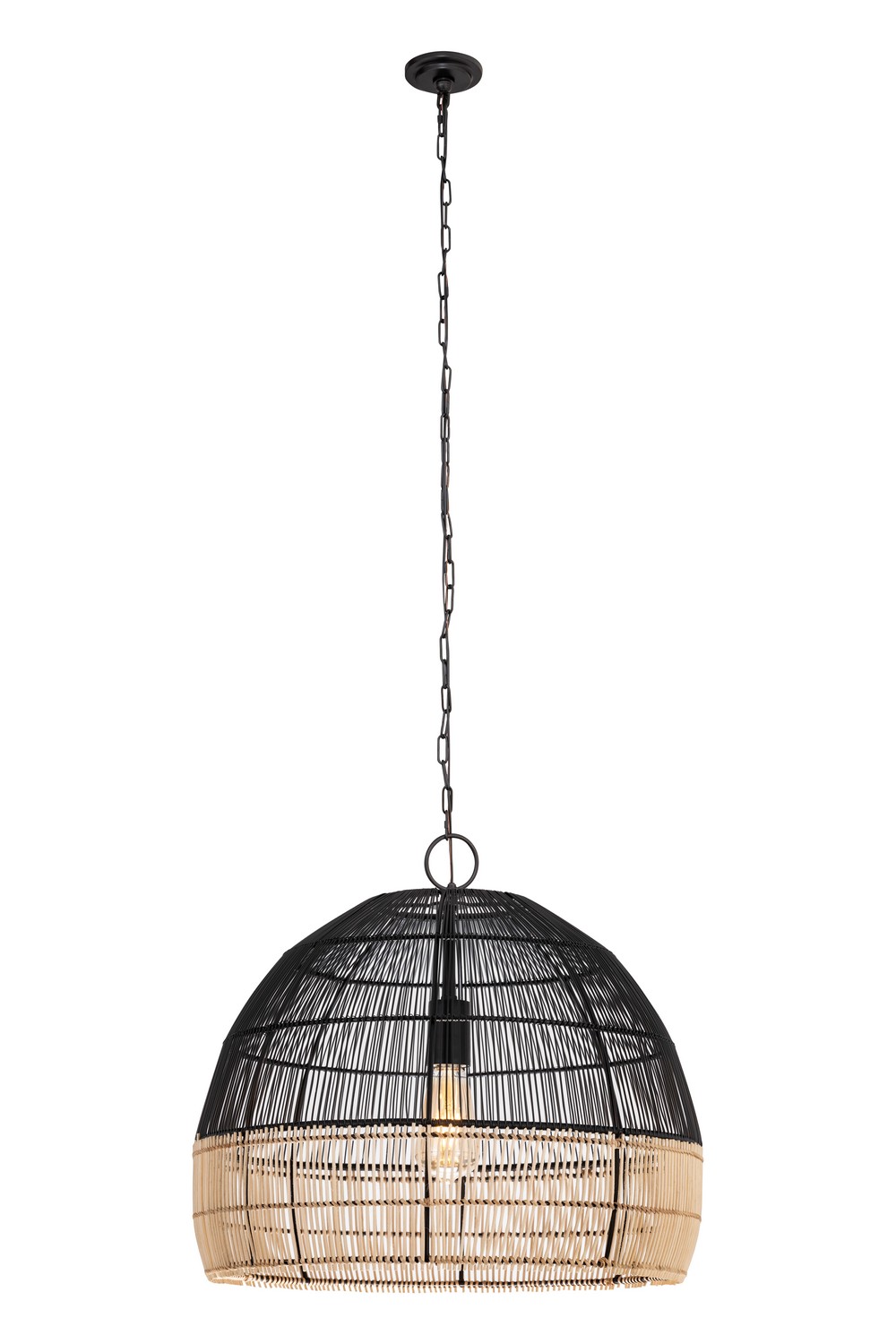 One Light Pendant by Innovations - Downtown Urban Collection, Matte Black Finish - 659-1P-BK-20NT