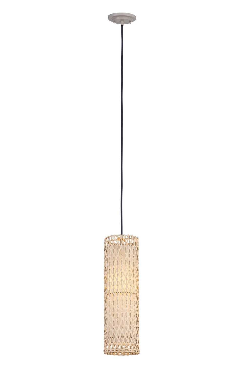One Light Mini Pendant by Innovations - Downtown Urban Collection, Jute Finish - 664-1P-JT-8NT