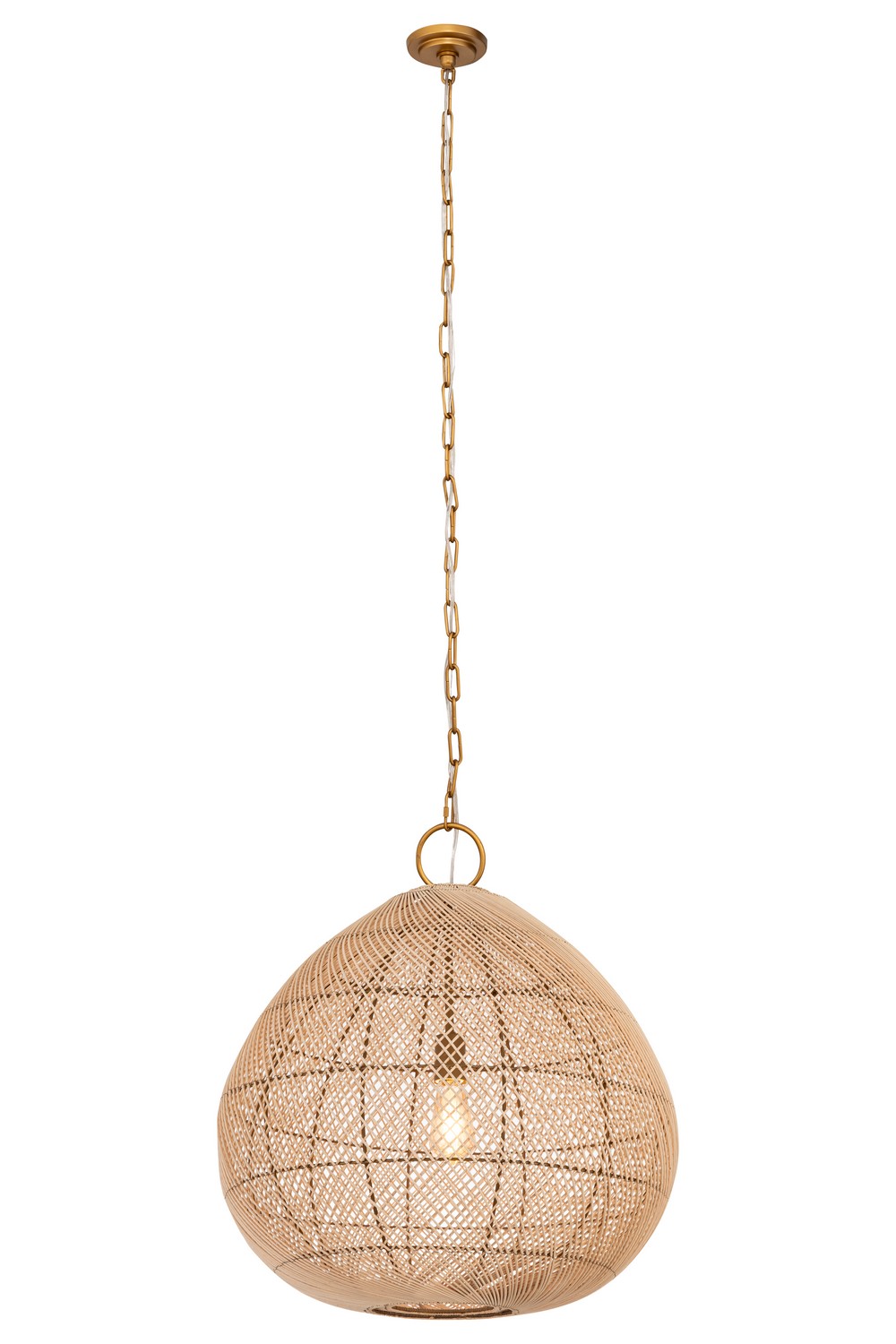 One Light Pendant by Innovations - Downtown Urban Collection, Gold Finish - 672-1P-GD-24NT