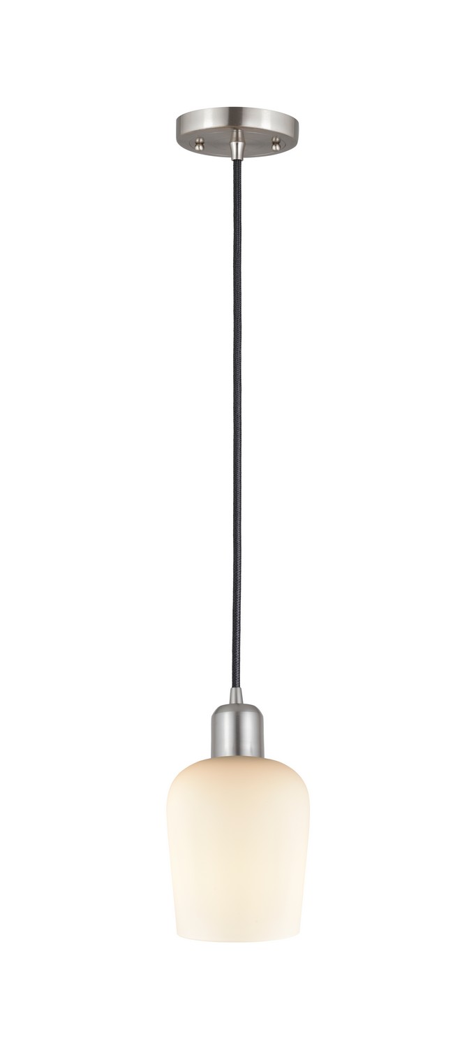 One Light Mini Pendant by Innovations - Austere Collection, Brushed Satin Nickel Finish - 900-1P-SN-G4201