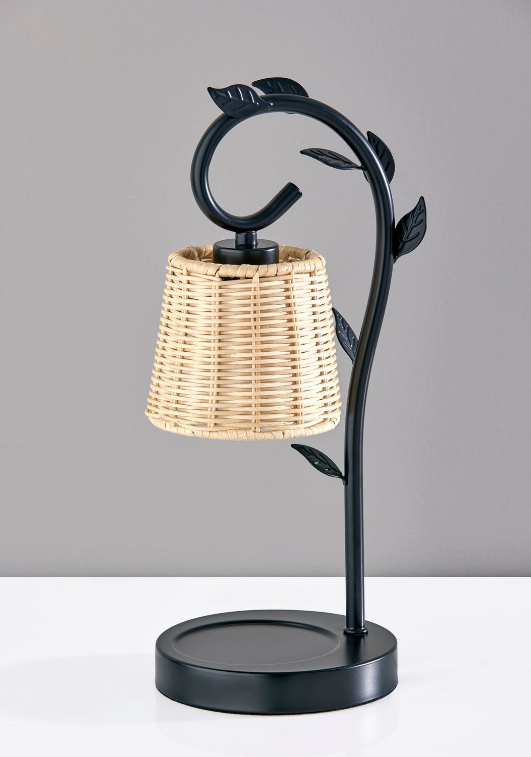 Adesso SL1193-12 Ivy 14.75 inch 50 watt Black Candlewarmer Lamp Portable Light, Simplee Adesso