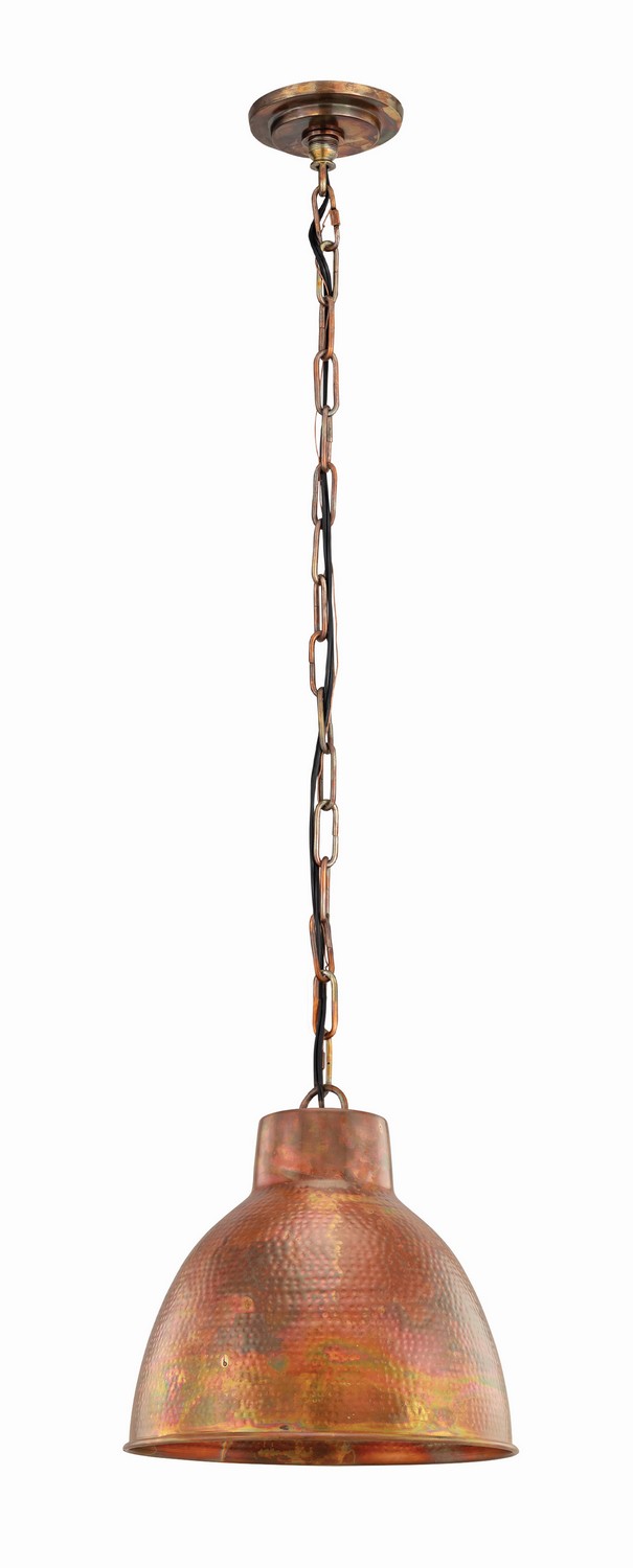 One Light Mini Pendant by Innovations - Downtown Urban Collection, Burnt Copper Finish - 650-1CP-BC-11