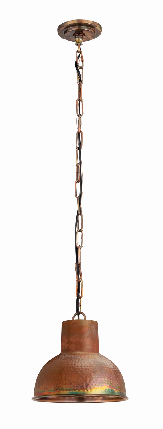 One Light Mini Pendant by Innovations - Downtown Urban Collection, Burnt Copper Finish - 650-1CP-BC-7