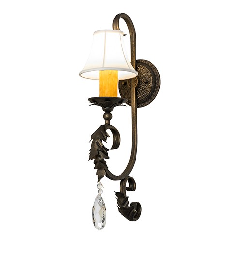 Ingrid One Light Wall Sconce in Dark Smoke