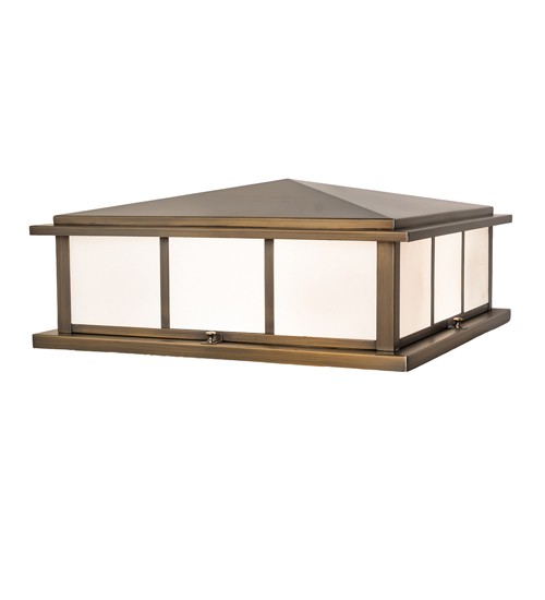This stunning pier mount makes a handsome Craftsman-style statement, captured in a dramatic profile with a unique Cross Mission design. The Solid Brass fixture mounts on posts and columns, providing beautiful ambient lighting on patios, driveways, and decks in timber homes, modern farmhouses, and other spaces. The Statuario Idalight diffuser is enhanced with a frame and hardware finished in Antique Brass. The Seneca Double Bar Mission Pier Mount is included in our American-made, American-designed, handcrafted Craftsman Signature Series, manufactured in Yorkville, New York. The fixture is UL- and cUL-listed for use in dry, damp, and wet locations. Our Build Your Own Craftsman Signature Series features unlimited combinations of styles. The collection is called Build Your Own because it is fully configurable and customizable from size and design to finish and lens color. Marine-grade, solid brass, or copper raw materials are utilized to ensure items from the Craftsman Signature Series of outdoor and indoor lighting will stand the test of time, as these premium metals are impervious to most types of oxidation. Hand-applied patina finishes on brass and copper are sealed with a clear varnish and, over time, may require gentle maintenance, such as waxing, to delay or reverse the natural living finish attributes of this finishing process. Patina finishes on brass and copper resist fading from sun exposure, will not chip or crack, and will not rust like a steel-framed item in the same conditions. Choose from a variety of style options or send us your concept today! Call today to learn how to use the configuration tool available on our website to generate an item number instantly. Collection: Seneca Finish: Antique Brass Glass: Statuario Idalight Width: 28.50" Height: 8.50" Length: 20.00" Weight: 17.50 lb Number of Bulbs: 4 Maximum Wattage: 60.00 W Bulb Type: A19 Bulb Base: E26 Material: Brass Country of Origin: USA Safety Rating: Wet