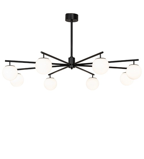 Harter Heights LED Chandelier in Textured Black
