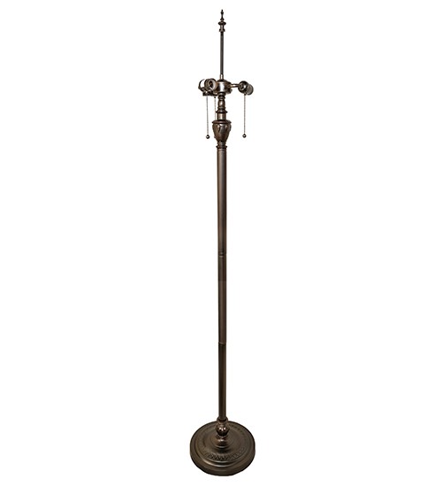 Every Meyda Tiffany item is a unique handcrafted work of art. Natural variations in the wide array of materials that we use to create each Meyda product make every item a masterpiece of its own. Photographs are a general representation of the product. Colors and designs will vary. Collection: Traditional Finish: Mahogany Bronze Width: 11.00" Height: 65.00" Length: 11.00" Weight: 13.00 lb Number of Bulbs: 3 Maximum Wattage: 60.00 W Bulb Type: A19 Bulb Base: E26 Material: Zinc/Steel Country of Origin: CHINA Safety Rating: Dry