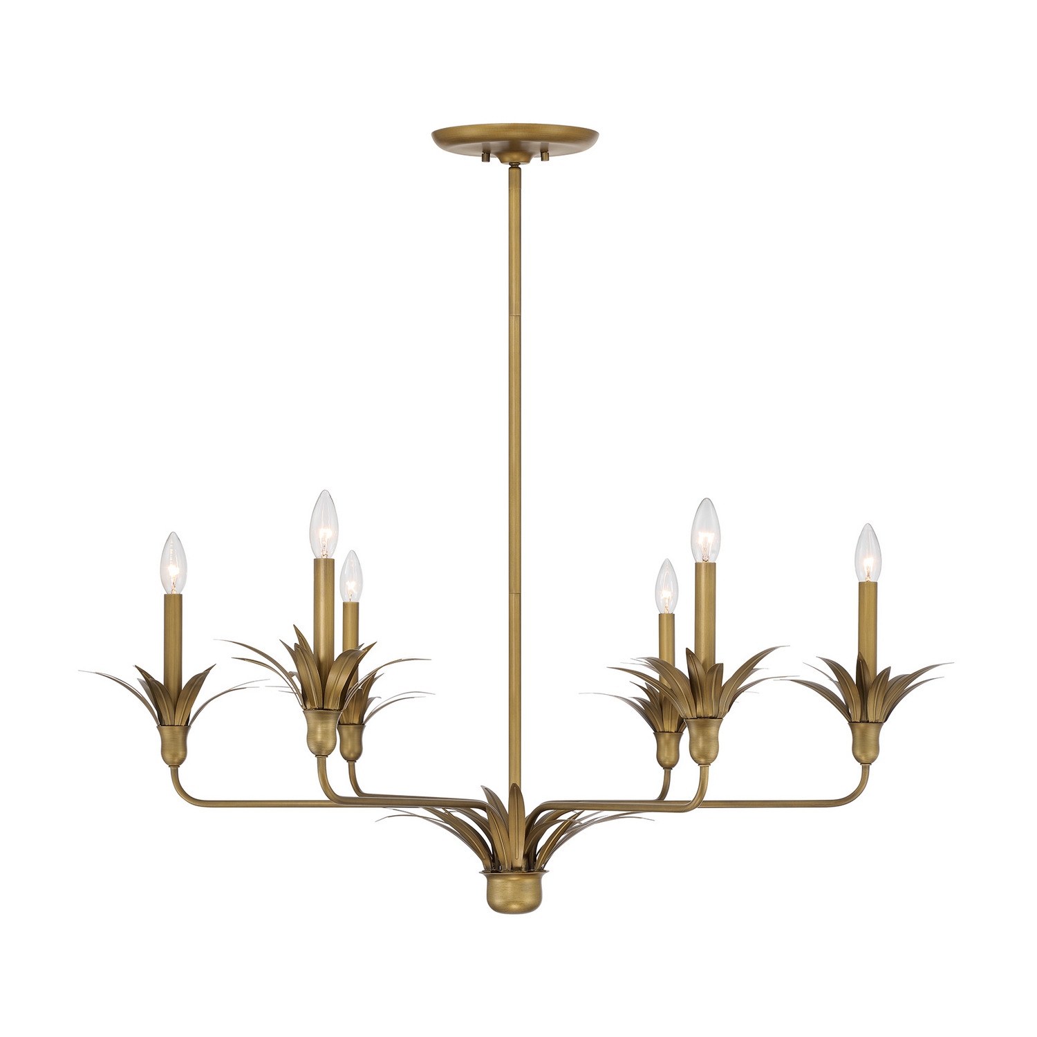 Strathmore Six Light Chandelier in Antique Patina