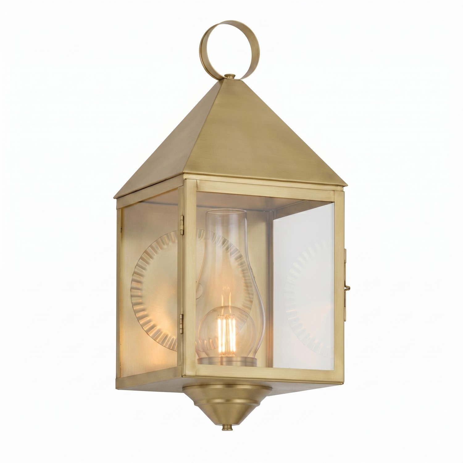 One Light Wall Sconce by Innovations - Ashford Collection, Antique Brass Finish - 9511-AB-CL-C