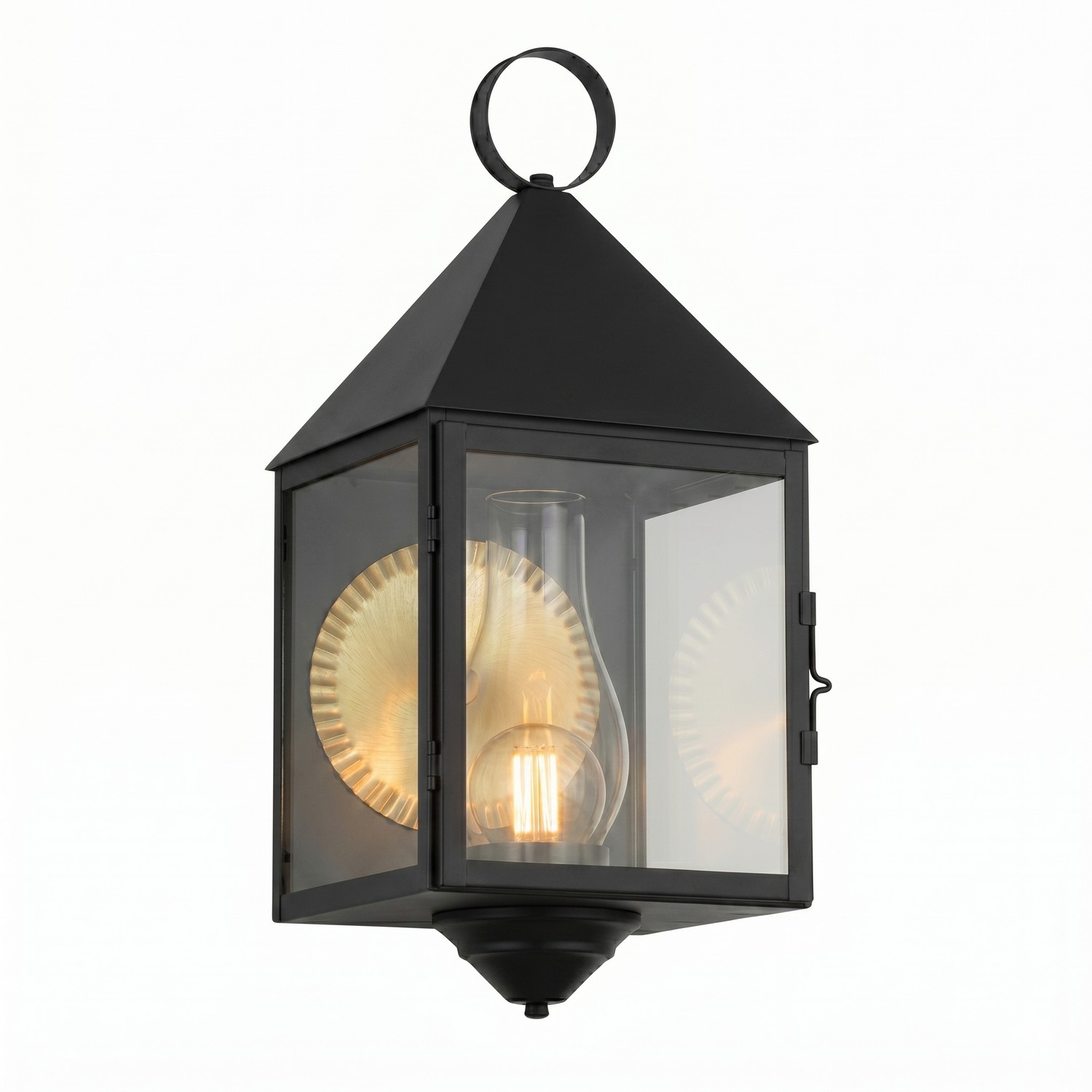 One Light Wall Sconce by Innovations - Ashford Collection, Matte Black Finish - 9511-BK-CL-C