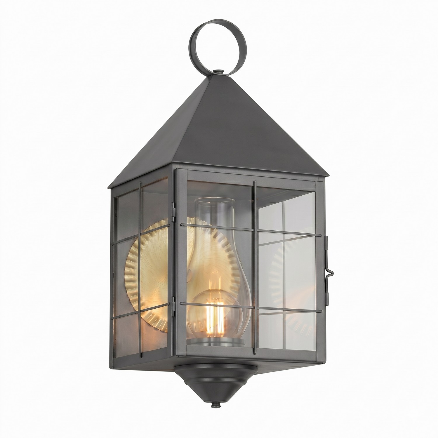 One Light Wall Sconce by Innovations - Ashford Collection, Gunmetal Finish - 9511-H-GM-CL-C