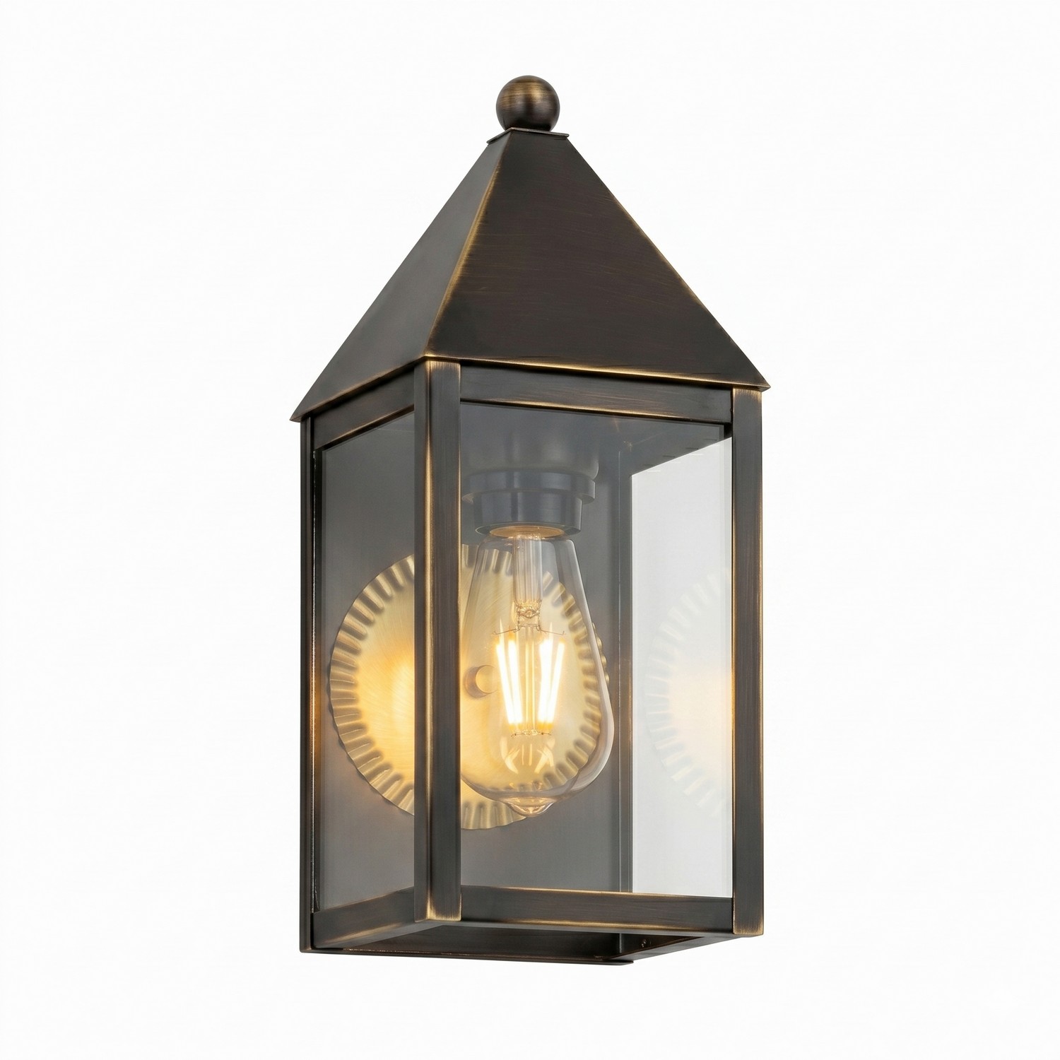 One Light Wall Sconce by Innovations - Ashford Collection, Bronze Finish - 9521-BZ-CL
