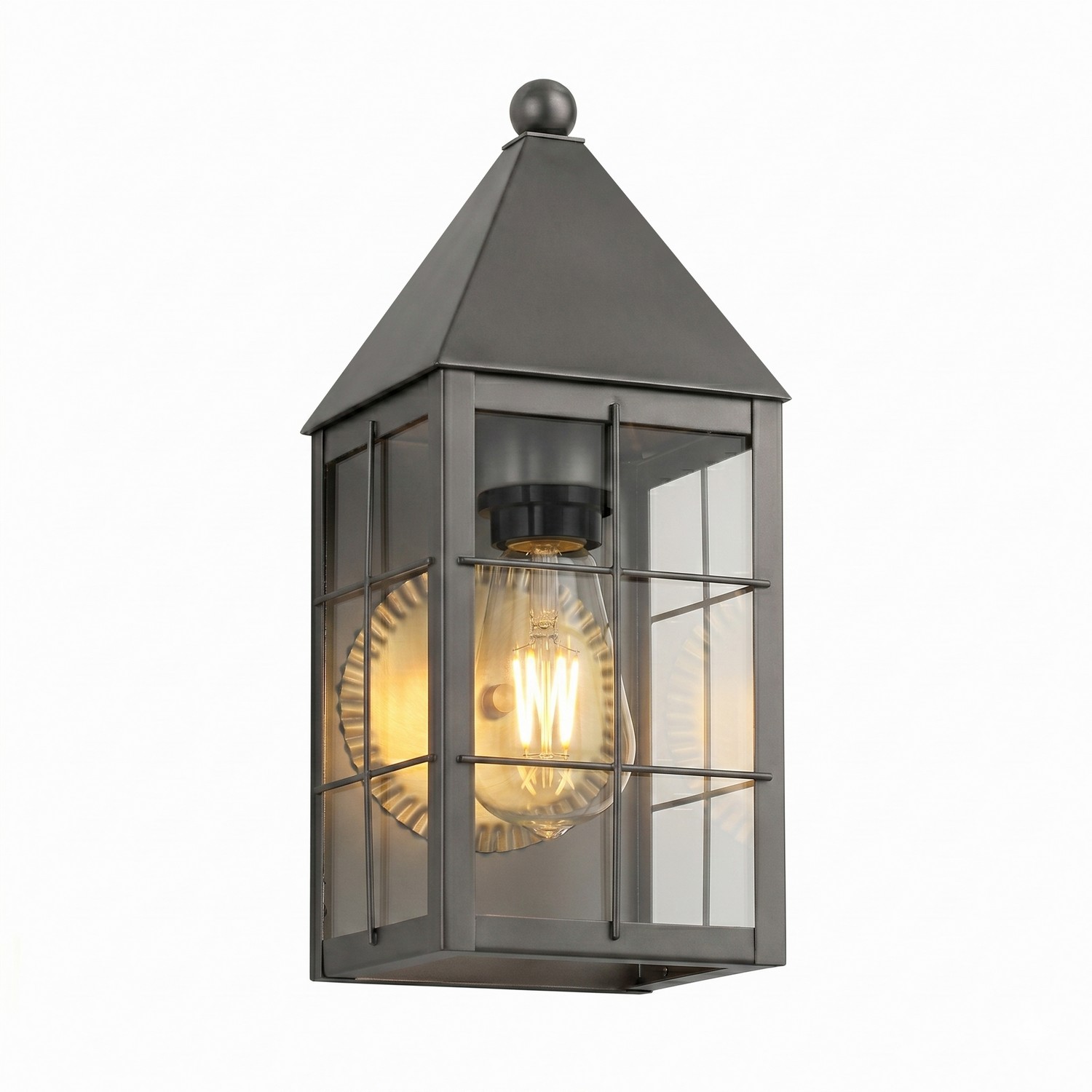 One Light Wall Sconce by Innovations - Ashford Collection, Gunmetal Finish - 9521-H-GM-CL