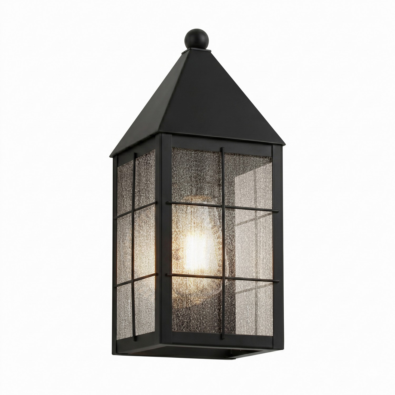 One Light Wall Sconce by Innovations - Ashford Collection, Matte Black Finish - 9521-H-BK-SDY
