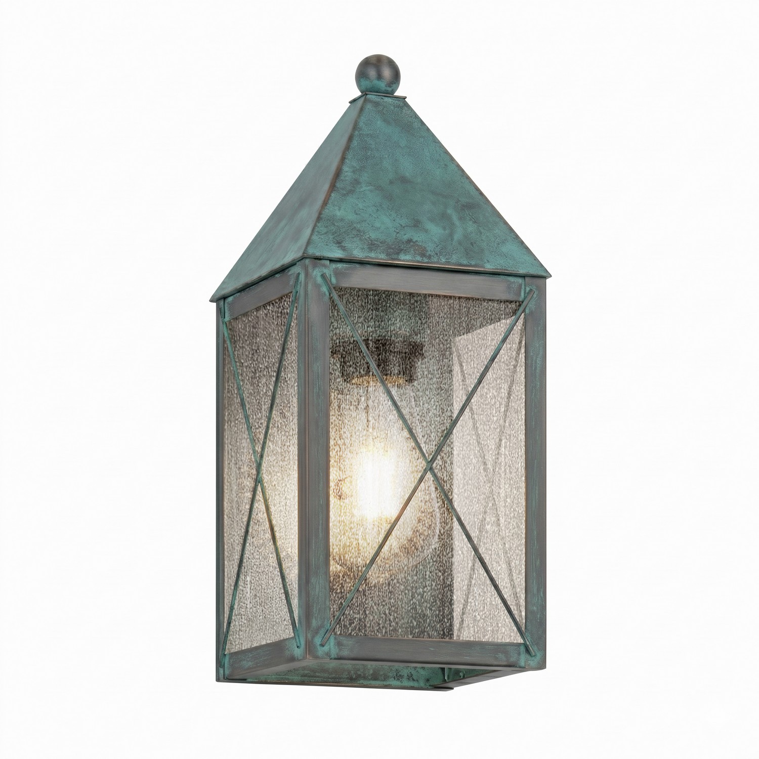 One Light Wall Sconce by Innovations - Ashford Collection, Verde Green Finish - 9521-X-VG-SDY