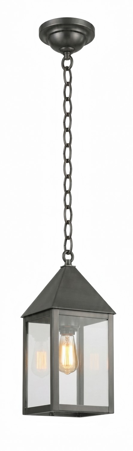 One Light Pendant by Innovations - Ashford Collection, Gunmetal Finish - 9522-GM-CL