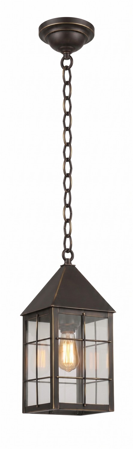 One Light Pendant by Innovations - Ashford Collection, Bronze Finish - 9522-H-BZ-CL