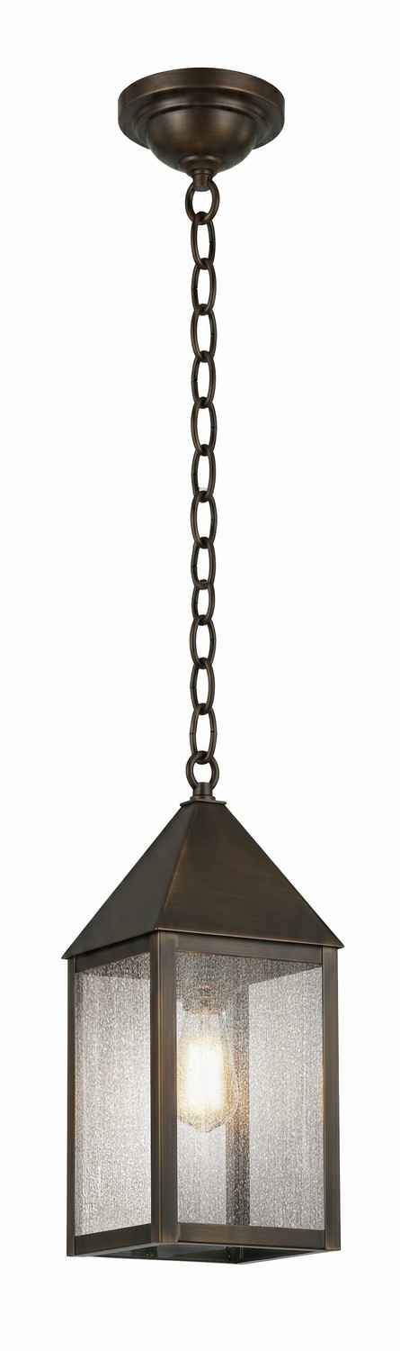 One Light Pendant by Innovations - Ashford Collection, Dark Brass Finish - 9522-DB-SDY
