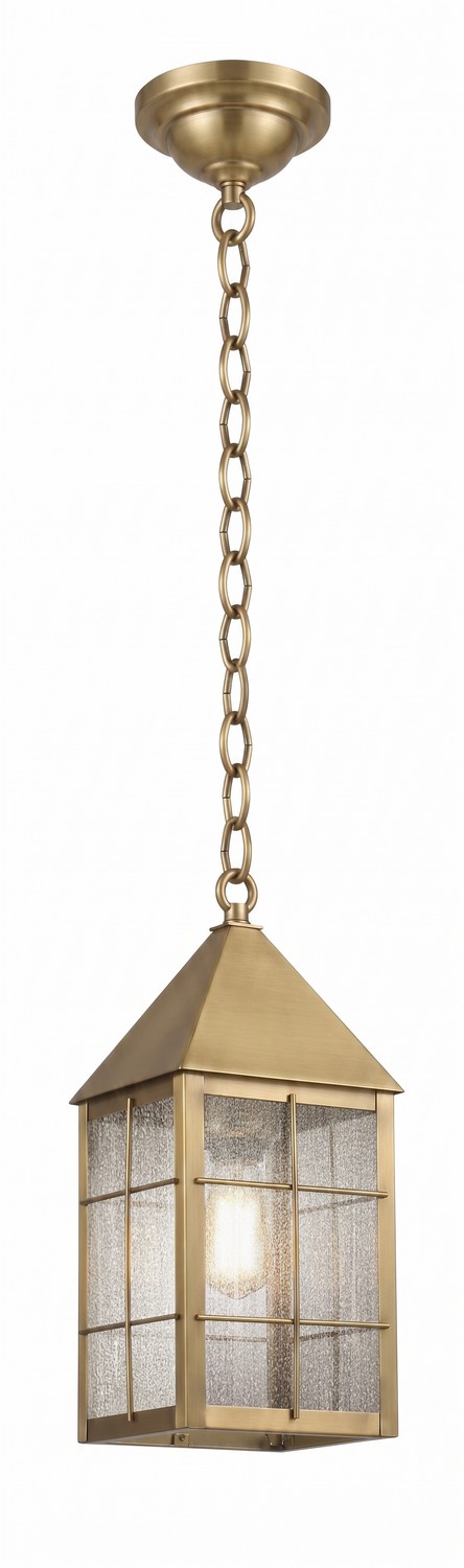 One Light Pendant by Innovations - Ashford Collection, Antique Brass Finish - 9522-H-AB-SDY