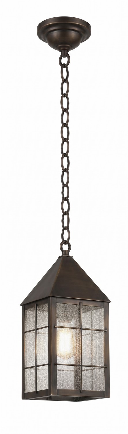 One Light Pendant by Innovations - Ashford Collection, Dark Brass Finish - 9522-H-DB-SDY
