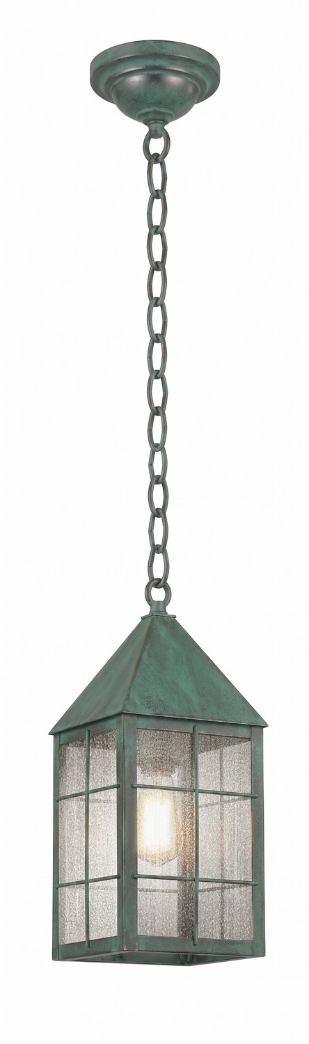 One Light Pendant by Innovations - Ashford Collection, Verde Green Finish - 9522-H-VG-SDY
