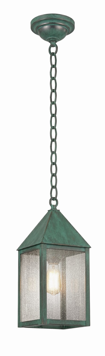 One Light Pendant by Innovations - Ashford Collection, Verde Green Finish - 9522-VG-SDY