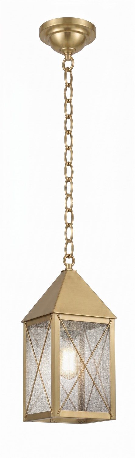One Light Pendant by Innovations - Ashford Collection, Antique Brass Finish - 9522-X-AB-SDY