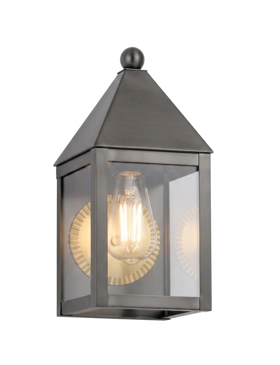 One Light Wall Sconce by Innovations - Ashford Collection, Gunmetal Finish - 9531-GM-CL