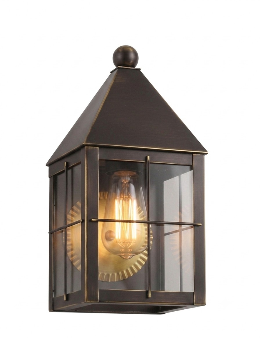 One Light Wall Sconce by Innovations - Ashford Collection, Bronze Finish - 9531-H-BZ-CL